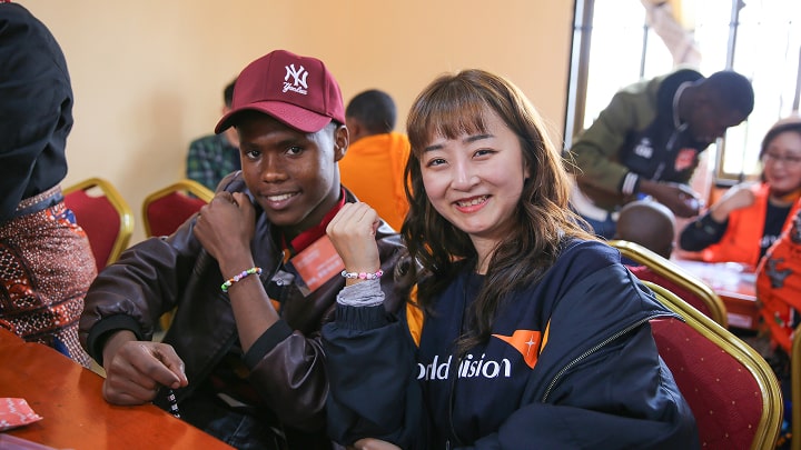 변정윤 후원자와 후원아동 만남사진