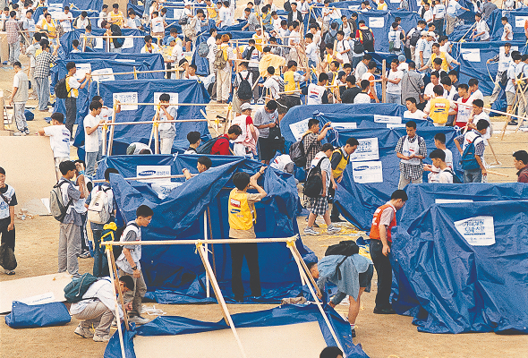 ‘사랑의빵’ 캠페인과 ‘기아체험’ 참여사진