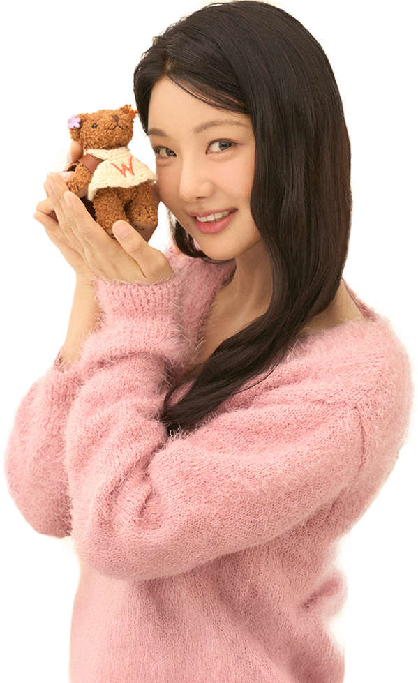 위드베어를 들고있는 이세희 사진
