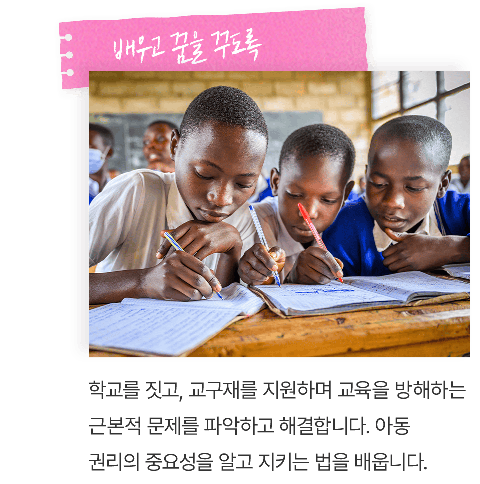 배우고 꿈을 꾸도록