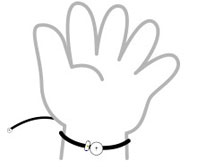 손목둘레에 맞는 착용