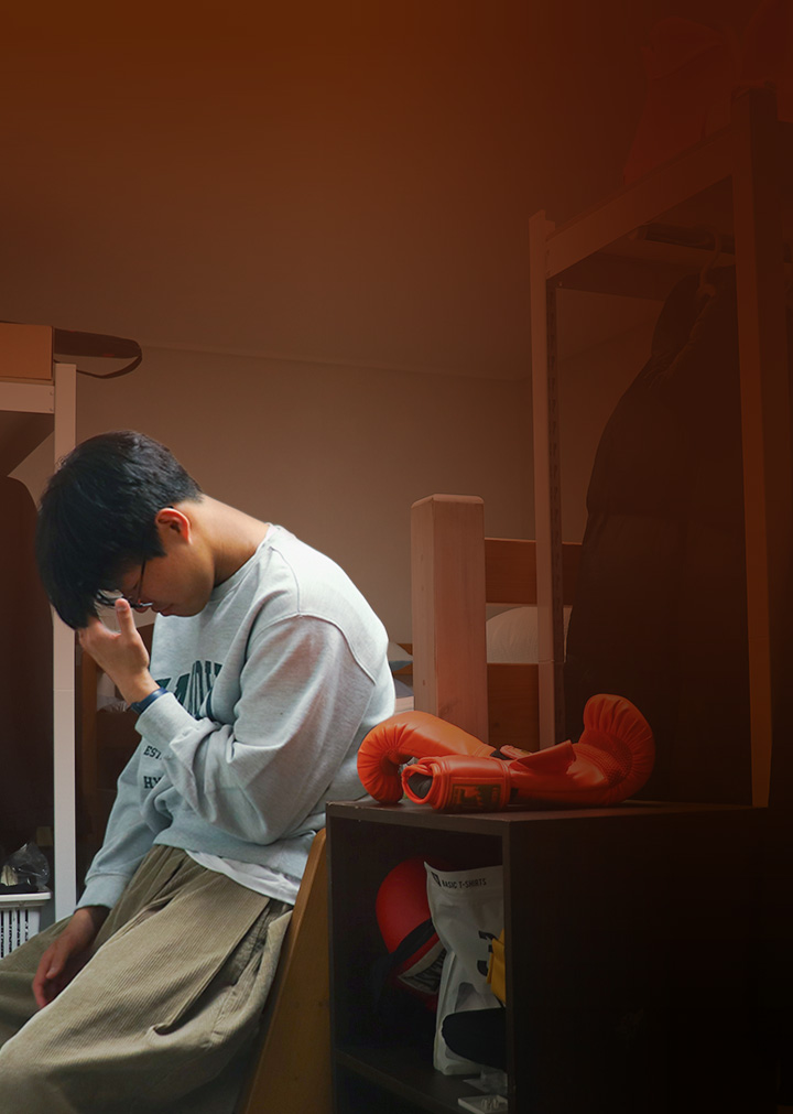 앉아있는 승재청년