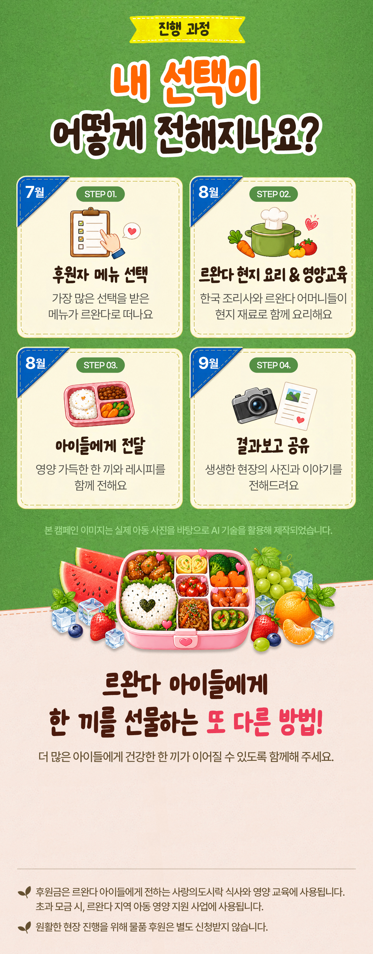 월드비전 사랑의도시락해외편