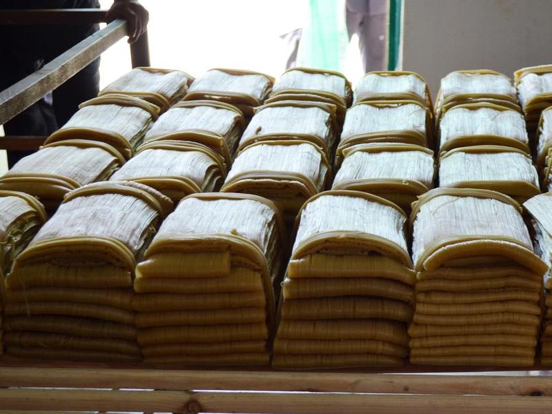 북한의 전달할 쌀 사진