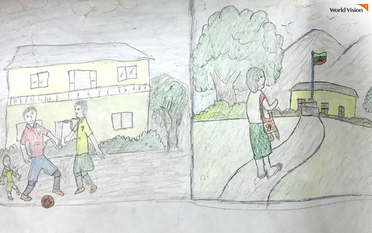  포근한 잠자리와 식사가 마련돼 있었고 학교도 다시 다니게 됐어요