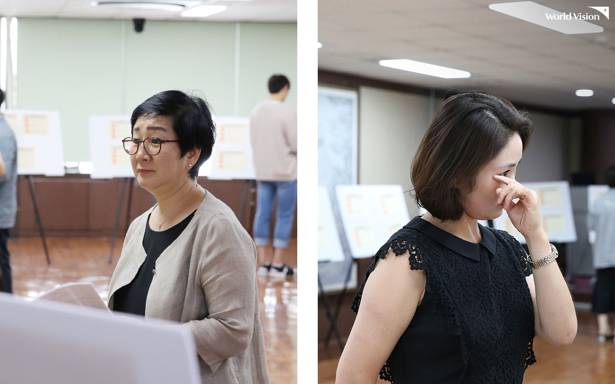라운딩 심사를 하며 여기저기서 심사위원들은 흐르는 눈물을 감추지 못했다