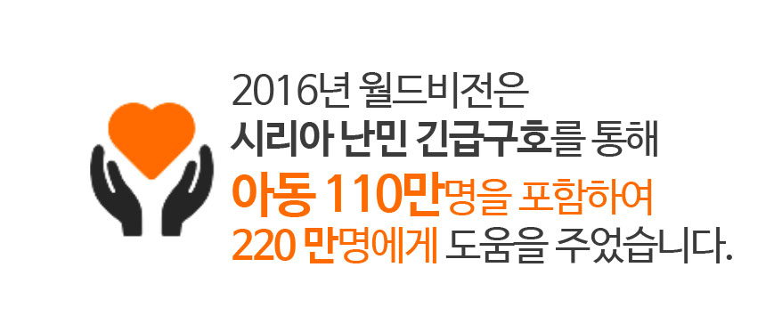 월드비전은 국제사회가 시리아 내전 사태 해결을 위해 노력하고 난민 구호활동에 기여하도록 다양한 옹호활동을 펼치고 있습니다.