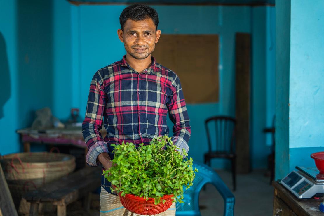 음식물 쓰레기 퇴비로 채소 재배