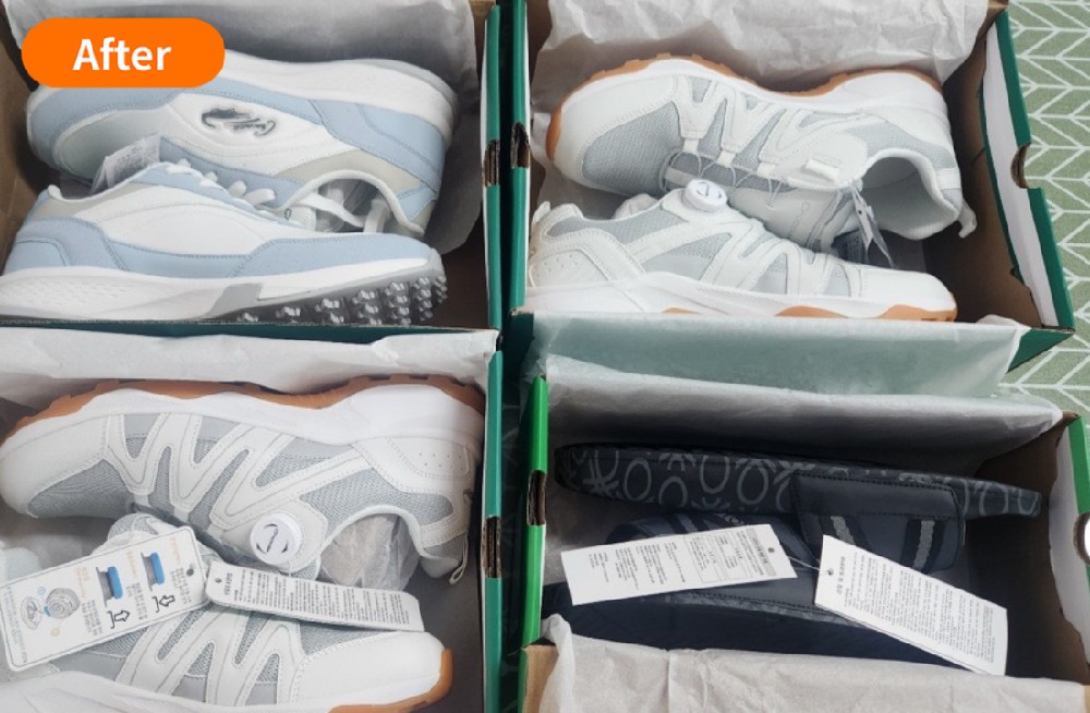 후원으로 선물 받은 새 운동화